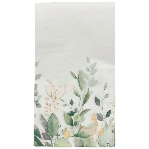 오릴리 파티 플라워 디자인 종이 냅킨 올리브 그린 3종, L 40cm 20매입, 1개