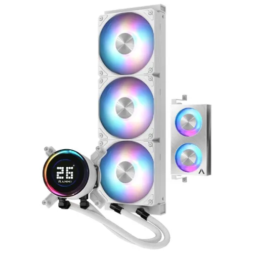 3RSYS 라니 FC 360 ARGB (화이트), 1개, 화이트, 라니 FC 360 ARGB 화이트 램쿨러지원