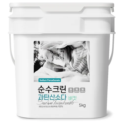 순수크린 과탄산소다 버킷 찌든때제거 산소계표백제, 5kg, 1개