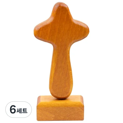 다니엘의기도 원목 기도손 십자가, 6세트, 우드