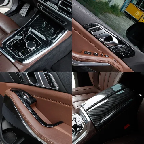 BMW X5 G05 실내 인테리어 카본 몰딩 기어 스피커 송풍구 튜닝 호환 용품