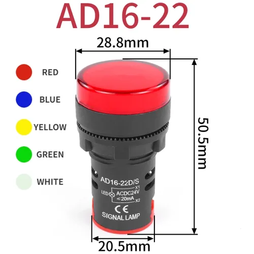 LED 신호등 표시등 AD16-22DS 12V 범용 24V