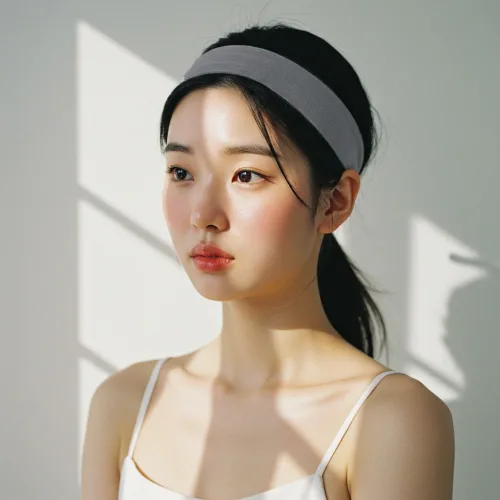 1+1 남녀공용 면 헤어밴드 5cm 스판 땀흡수 러닝 운동 헤어밴드 2개