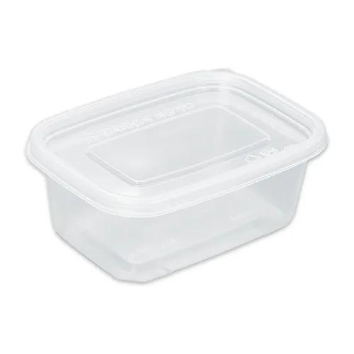 버디팩 PP내열 투명 밀폐 사각 미니 죽용기 400ml, 50세트, 1개