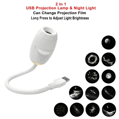 USB 자동차 분위기 프로젝터 조명 자동차 실내 무드등 LED 별빛 파티 장식 로맨틱 토성 은하 조명