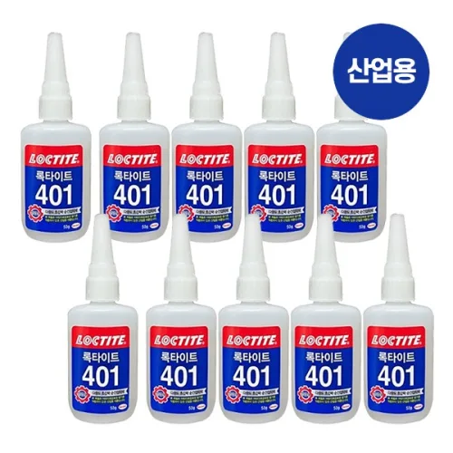 록타이트 401 산업용 다용도 초강력 순간접착제 50g, 10개