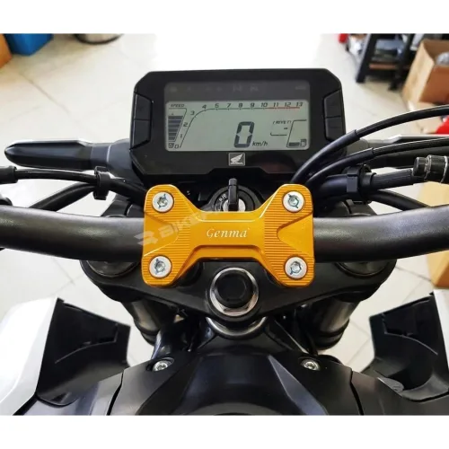 CB125R 핸들 포스트 커버 캡 리저버 튜닝 혼다, 골드, 1세트