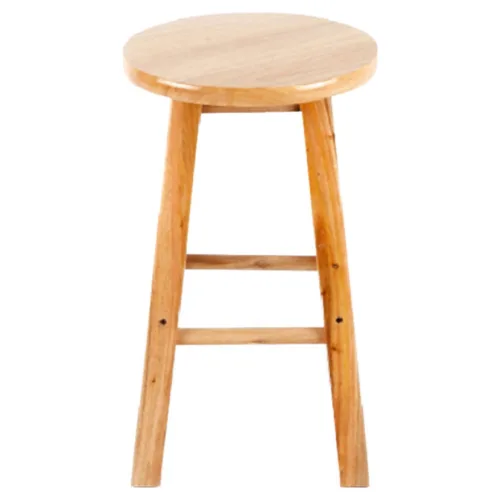 원형 고무나무 원목 우드스툴 화분받침대 인테리어 의자 완제품, 사이즈(높이)-60cm
