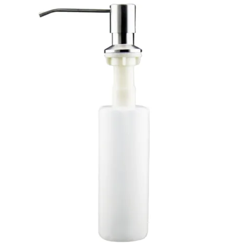 뉴키치 싱크대 세제 펌프 디스펜서 500ml 조립식 고정 리필 주방, 1개, 실버