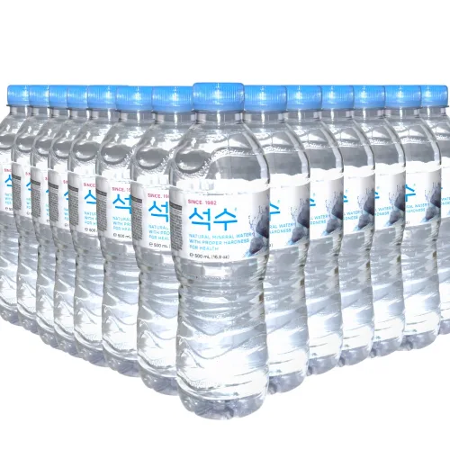 국내생산 생수 500ml 라벨,무라벨, 40개, 500ml