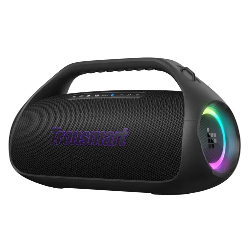Tronsmart Bang 2 휴대용 무선 블루투스 스피커 90W 캠핑용 LED IPX6방수 홈시어터 인테리어 야외 파티 26시간재생 보조배터리기능, 블랙