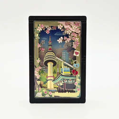 한국민예사 서울 여행 액자 입체 냉장고 자석 마그넷 한국 기념품 korean souvenir ref magnet, 08 서울타워
