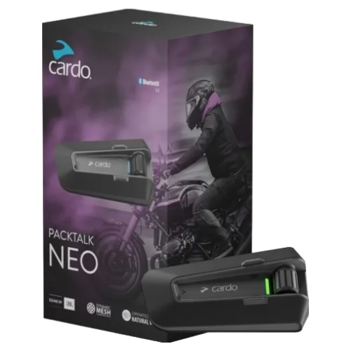 카르도 팩톡 네오 JBL 오토바이블루투스 싱글, 블랙, PACKTALK NEO SINGLE
