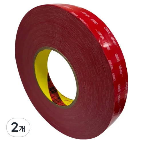 브이에이치비 쓰리엠 아크릴 폼 양면 테이프 흰색 0.4T 25mm x 33m, 2개