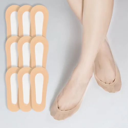 시너싹스 여성용 전체실리콘 논슬립 쿨 덧신 9켤레