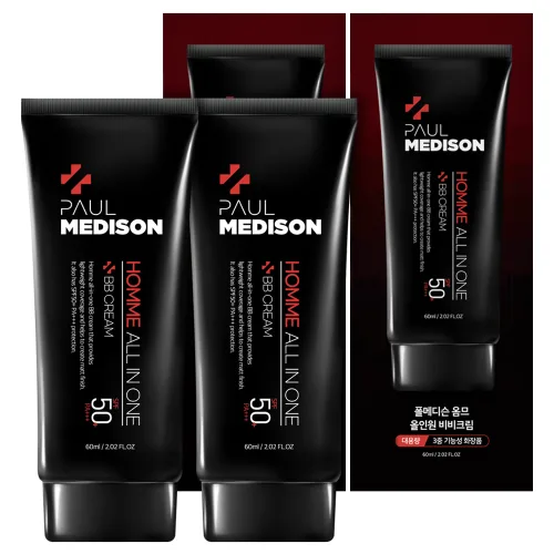 폴메디슨 옴므 올인원 비비크림 SPF 50+ PA+++ 60ml, 단일색상, 2개