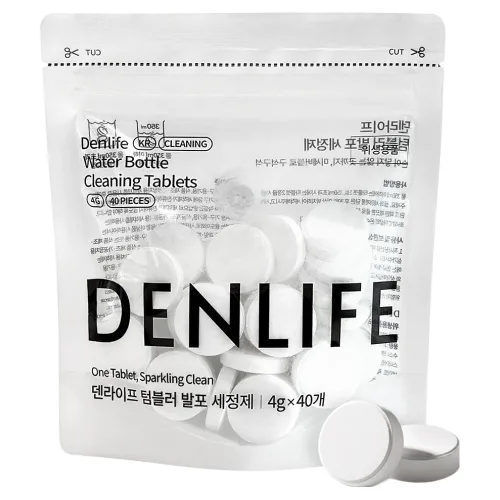 덴라이프 미세버블 텀블러 발포 세정제 40p, 160g, 1개