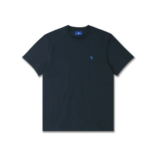돌핀 미니 체인자수 16수 반팔티셔츠 NAVY DOLPHIN MINI CHAIN EMBROIDERY LOOSE-FIT HALF SLEEVE T-SHIRTS NAVY