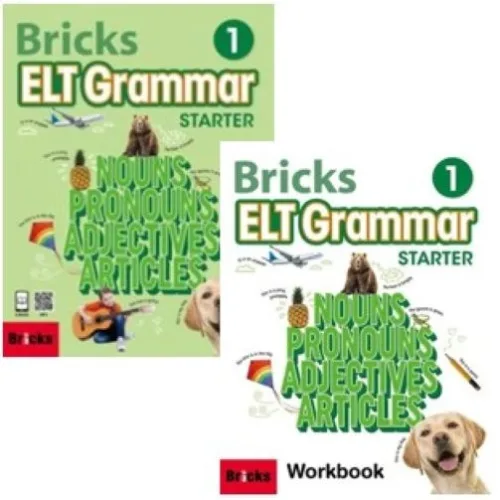 Bricks ELT Grammar Starter 1 교재 워크북 세트(전2권), Bricks, 초보자