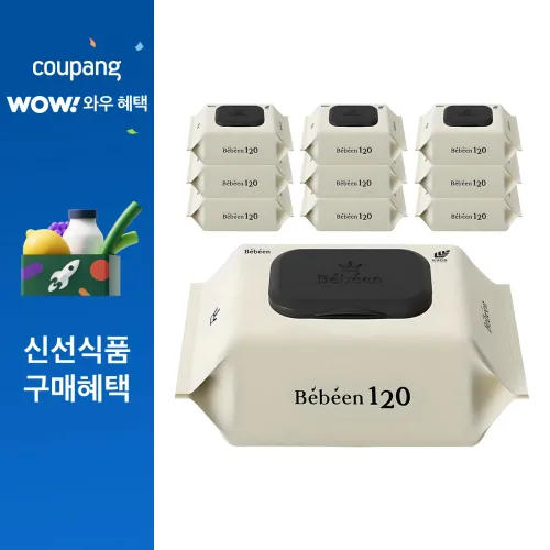 베베앙 120 유아물티슈 캡형
