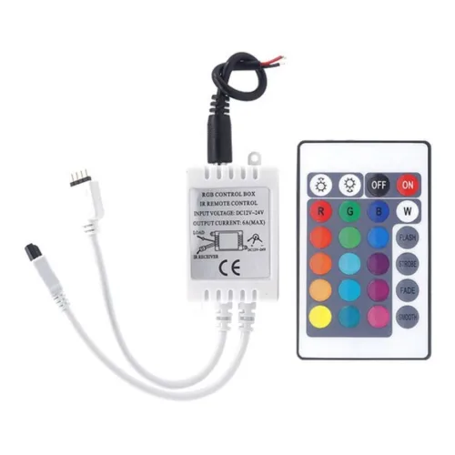 삼항LED RGB LED컨트롤러모듈+무선리모컨 세트, 12v 1개, 1개