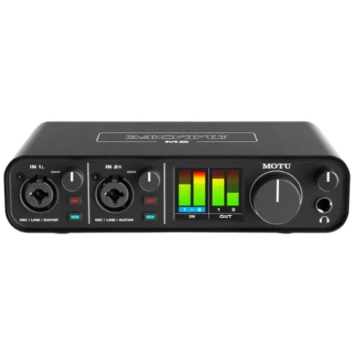 MOTU M2 오디오 인터페이스 USB-C 고음질 2채널 레코딩용 홈레코딩 장비 정품 녹음 인터페이스 믹서 대체용 DAW 연결 오디오 카드, M2