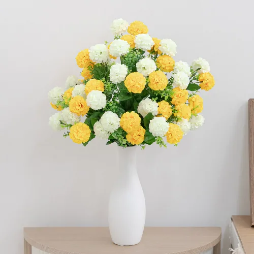 러블리 수국 부쉬 고급 프리미엄 인테리어 조화 꽃 48cm