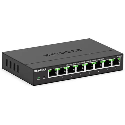 넷기어 MS308E [멀티기가스마트스위치 / (1G or 2.5G)8Port / Wall or Desk Type], 1개