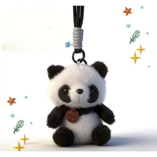 삼색 고양이, 장귀토끼, 귀여운 판다 플러시 키링 / 가방 장식 / 힐링 감성 학생 가방 액세서리
