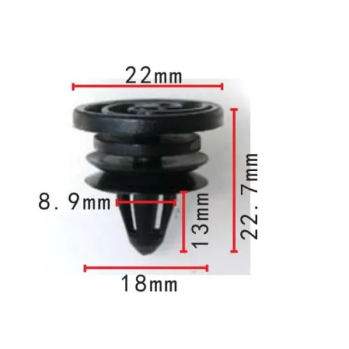 8mm 구멍 자동차 패널 고정 클램프 자동차 내부 클립 VW용 # 아우디 폭스바겐 폭스바겐 스코다용 6K0868243