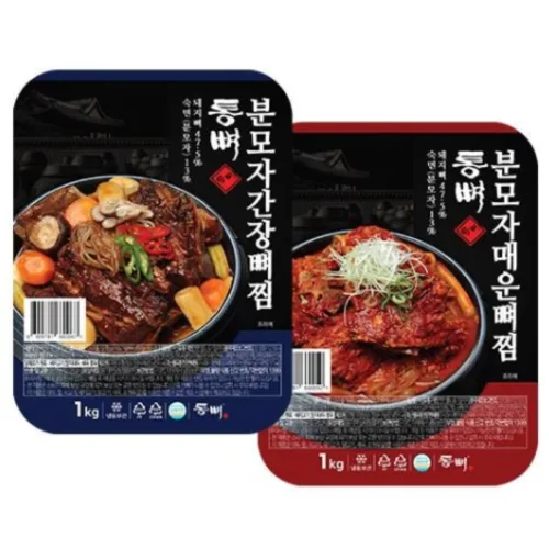[통뼈공식몰] 통뼈 분모자 간장 뼈찜 1kg X 2팩, 1kg, 2개
