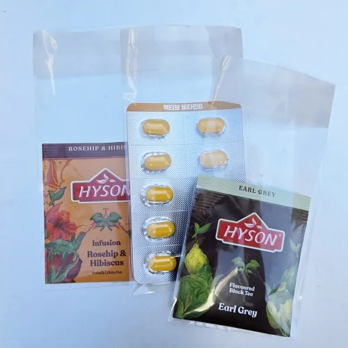 더블슬릿 접착식 OPP 무지 투명 명함 카드 포장 봉투 6 x 9 cm, 400매입