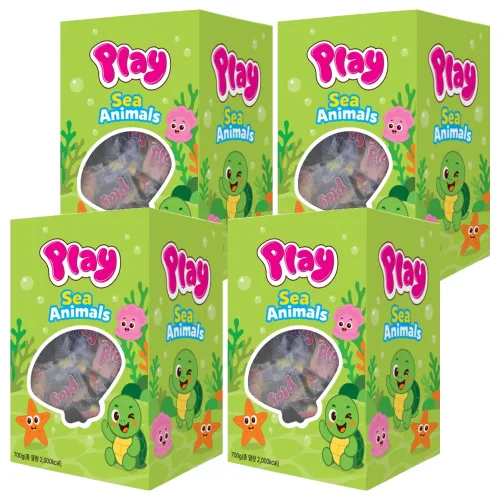 알도르플레이 시 애니멀 젤리 100개입, 700g, 4개
