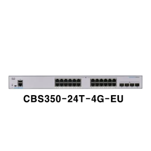 시스코 24포트 스위칭허브, CBS350-24T-4G-EU, 1개