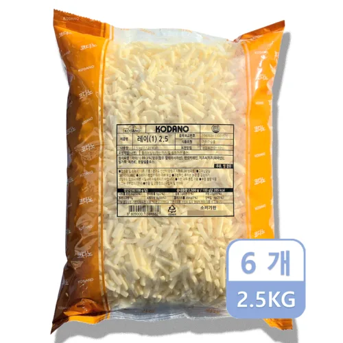 코다노 레이 모짜렐라치즈 피자치즈, 6개, 2.5kg