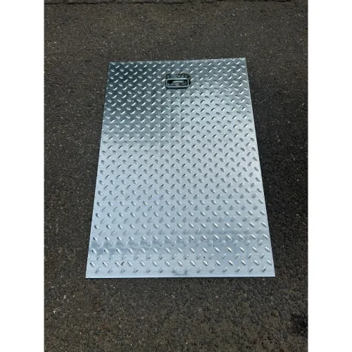 아연도금체크판 철판 맨홀 덮개 정화조 손잡이 1개 3T 600x600(mm), 1개