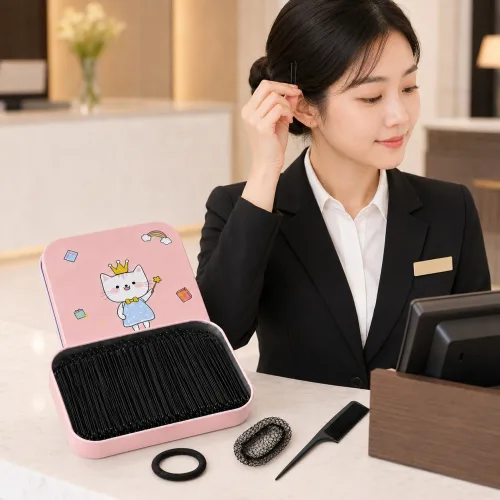 브라이프 헤어 올림머리 u자 핀 틴케이스 포함