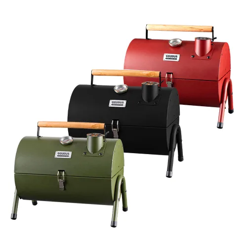 캠핑몽 카고 휴대용 바베큐그릴 3색 숯불 캠핑 훈제 직화 펜션 피크닉 BBQ, 1개