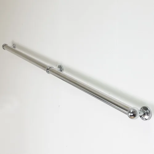 스텐 계단 손잡이 핸드레일 60cm 120cm 안전 벽부형, 핸드레일120cmSet(스텐), 1개