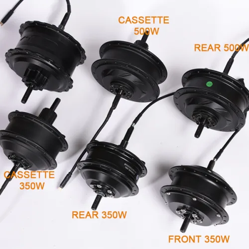 ZEMAKE 고속 브러시리스 기어 허브 모터 36V 250W 48V 350W 500W 전기 자전거 전방 후방 드라이브
