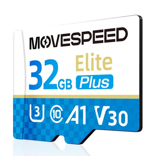 MOVESPEED T300 100MB/s 고속 마이크로SD카드 U3 V30 Class10 지원 스마트폰 4K 영상촬영용 메모리카드, 1개, 32GB