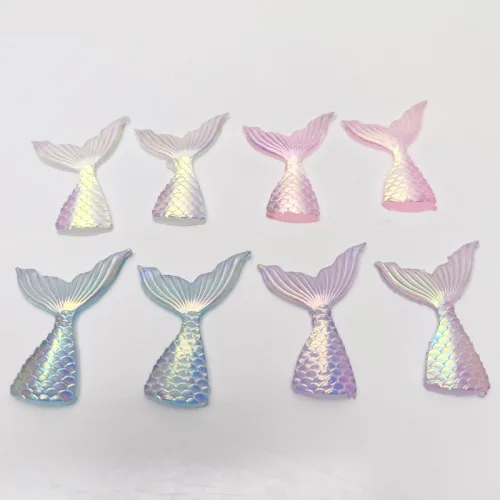 반짝이 인어 꼬리 파츠 재료 데코덴 파츠 DIY 레진공예