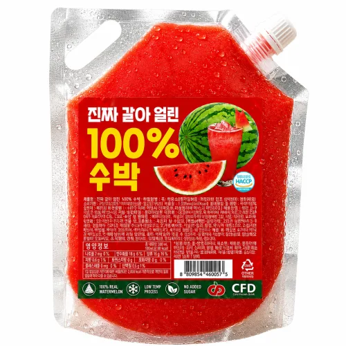 진짜 갈아 얼린 100% 수박주스 1L, 3개, 1L