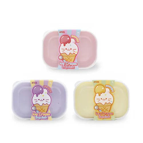 스쿱아이스크림 스퀴시 쫀득푹신 말랑이, 1개, 랜덤