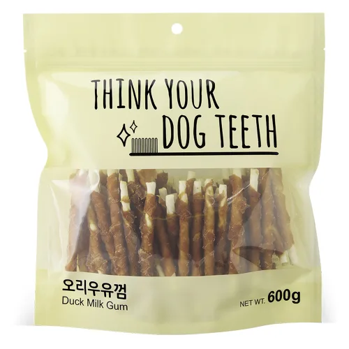 띵크유어도그티 강아지 딩고껌 스틱형 600g, 오리, 1개