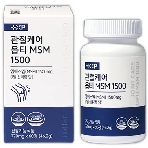 미국산 MSM 힘찬 관절케어 연골 무릎 건강 통증 옵티, 1개, 60정