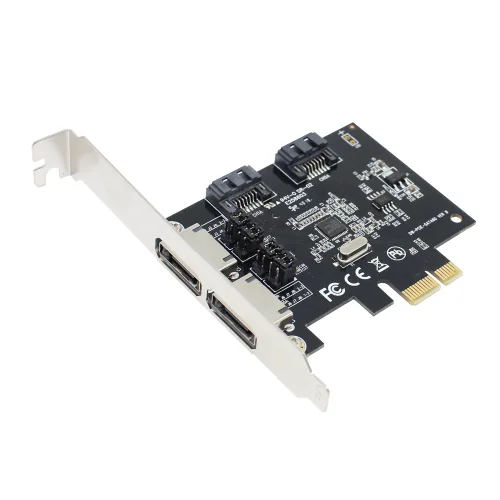 넥시 SATA3 ESATA 2P PCI Express 확장카드 데스크탑용, NX-316, 1개