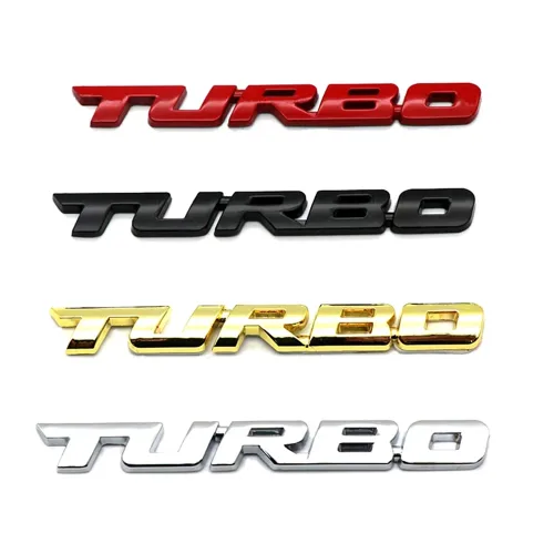 셀렉트템 자동차 터보 엠블럼 스티커 악세사리 튜닝 TURBO, 골드