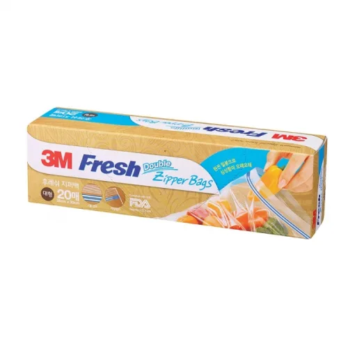 3M 후레쉬 지퍼백 대 냉동식품보관 20매 위생용품 wjp*85429KO