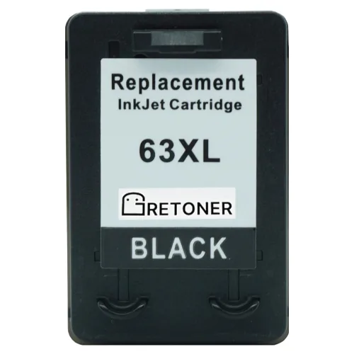 그래토너 HP 63XL F6U64AA 호환 비정품 잉크 카트리지, 검정, 1개